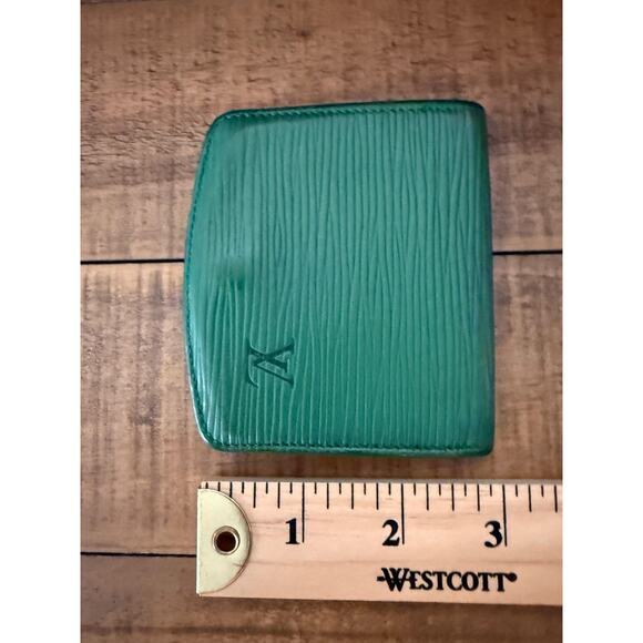 Louis Vuitton Coin Purse Wallet Epi Leather Mens Womens Made in Spain Monogram - Picture 8 of 10